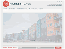 Tablet Screenshot of marketplacelansing.com